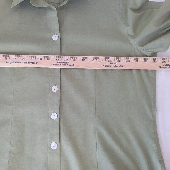 Coldwater Creek Olive Green Womens Shirt Size XL - Picture 14 of 16